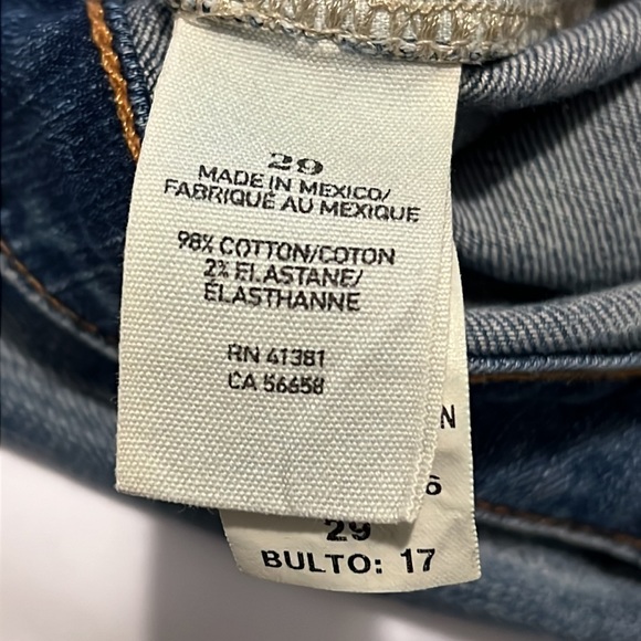 DENIM & SUPPLY RL CROPPED DISTRESSED SKINNY JEANS (29) - Picture 10 of 14